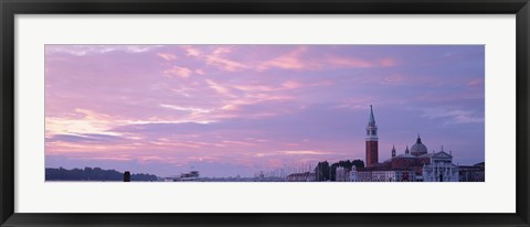 Framed Church in a city, San Giorgio Maggiore, Grand Canal, Venice, Italy Print