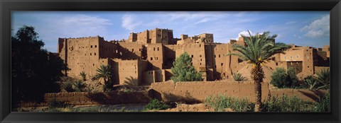 Framed Buildings in a village, Ait Benhaddou, Ouarzazate, Marrakesh, Morocco Print