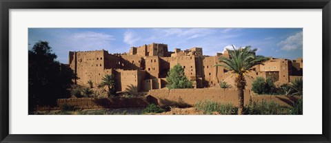 Framed Buildings in a village, Ait Benhaddou, Ouarzazate, Marrakesh, Morocco Print