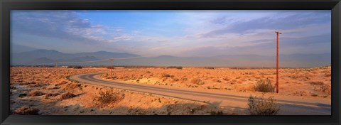 Framed Road Desert Springs CA Print