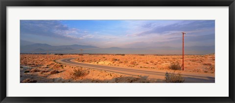 Framed Road Desert Springs CA Print