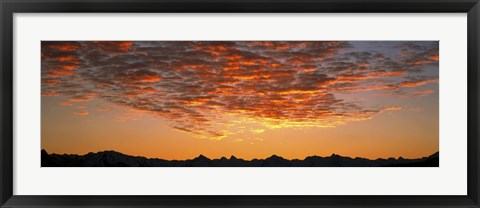 Framed Ben Ohau Mtn Range S Canterbury New Zealand Print