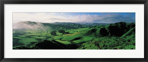 Framed Farmland Taranaki New Zealand Print