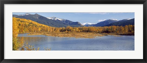 Framed Autumn colors, Lake Baikal Siberia Russia Print