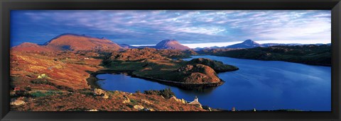 Framed Loch Inchard Sutherland Scotland Print