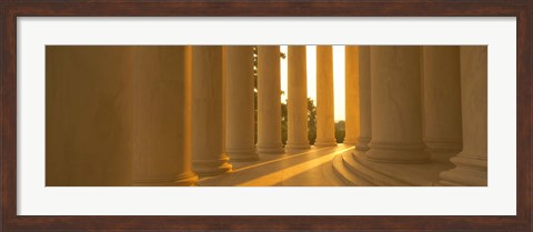 Framed Sunlight on the Jefferson Memorial Print