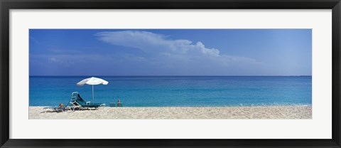 Framed Beach Scene, Nassau, Bahamas Print