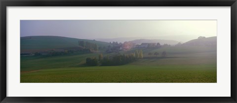 Framed Misty Rural Scene, Near Neuhaus, Black Forest (Schwarzwald), Germany Print