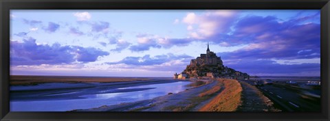 Framed Mont St Michel France Print