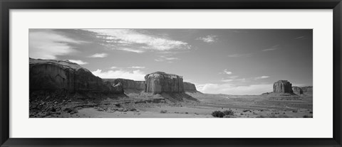 Framed Rock formations on the landscape, Monument Valley, Arizona, USA Print