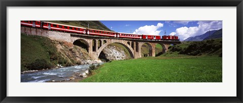 Framed Railroad Bridge, Andermatt, Switzerland Print