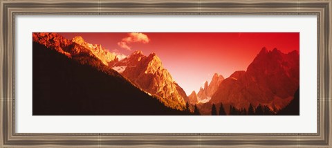 Framed Dolomites, Italy Print