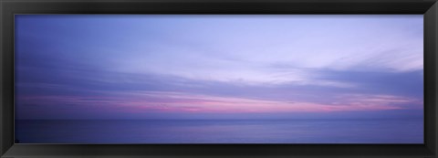 Framed Clouds over the ocean, Atlantic Ocean, Bermuda, USA Print