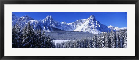 Framed Banff National Park in Winter, Alberta Canada Print