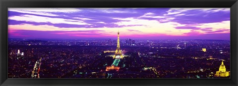 Framed France, Paris, Eiffel Tower Print