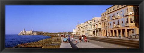 Framed Street, Buildings, Old Havana, Cuba Print