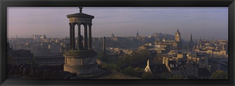 Framed High angle view of a monument in a city, Edinburgh, Scotland Print