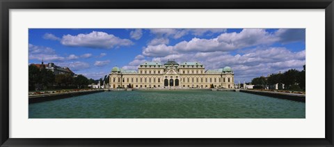 Framed Facade of a palace, Belvedere Palace, Vienna, Austria Print