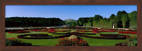 Framed Schonbrun Gardens Vienna Austria Print