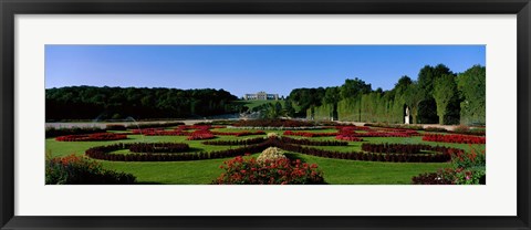 Framed Schonbrun Gardens Vienna Austria Print