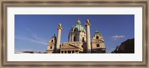 Framed Austria, Vienna, Facade of St. Charles Church Print