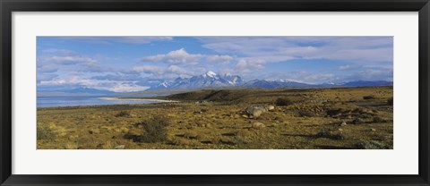 Framed Clouds over a landscape, Las Cumbres, Parque Nacional, Torres Del Paine National Park, Patagonia, Chile Print