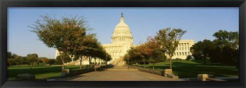 Framed Capitol Building, Washington DC, District Of Columbia, USA Print