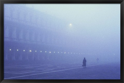 Framed Foggy Venice Italy Print