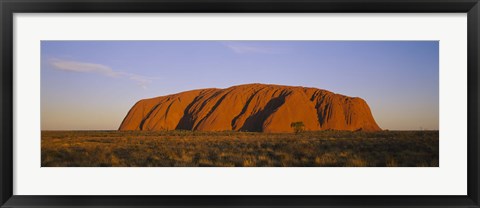 Framed Ayers Rock, Uluru-Kata Tjuta National Park, Northern Territory, Australia Print