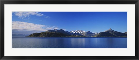 Framed Lake on mountainside, Sorfolda, Bodo, Nordland, Norway Print