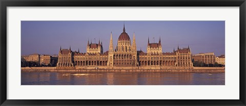 Framed Hungary, Budapest, View of the Parliament building Print