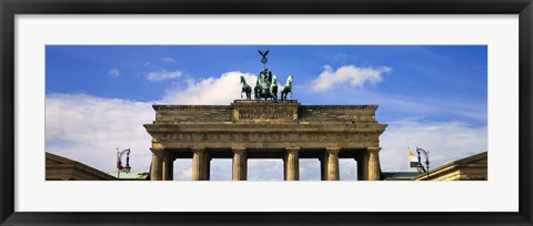 Framed High section view of a memorial gate, Brandenburg Gate, Berlin, Germany Print