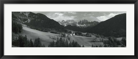 Framed Distant view of a church, St. Magdelena Church, Italy Print