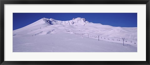 Framed Turkey, Ski Resort on Mt Erciyes Print