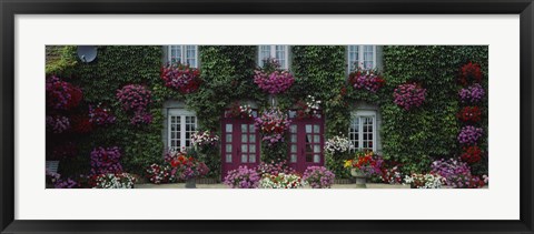 Framed Flowers Breton Home Brittany France Print