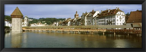 Framed Chapel Bridge, Luzern, Switzerland Print