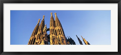 Framed Low angle view of a church, Sagrada Familia, Barcelona, Spain Print