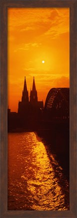 Framed Hohenzollern Bridge, Cologne, Germany Print