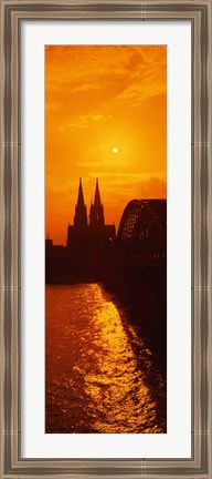 Framed Hohenzollern Bridge, Cologne, Germany Print