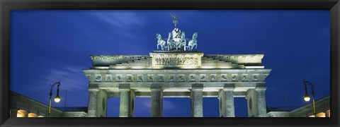 Framed High section view of a gate, Brandenburg Gate, Berlin, Germany Print