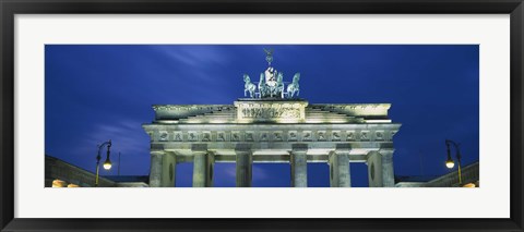 Framed High section view of a gate, Brandenburg Gate, Berlin, Germany Print