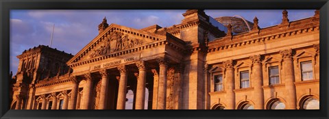 Framed Facade Of The Parliament Building, Berlin, Germany Print