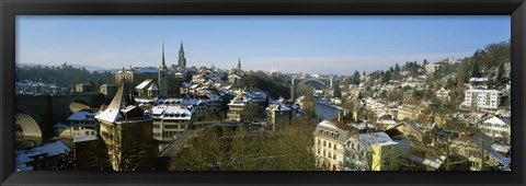 Framed High angle view of a city, Berne, Switzerland Print