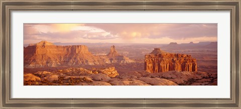 Framed Rock formations on a landscape, Canyonlands National Park, Utah, USA Print