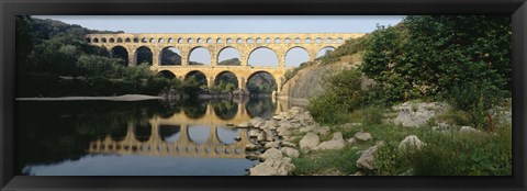 Framed France, Nimes, Pont du Gard Print