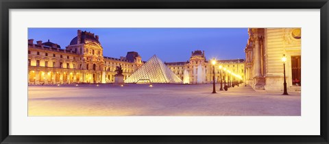 Framed Louvre Museum, Paris, France Print