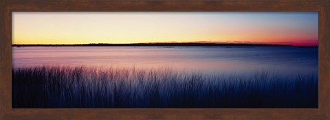 Framed Sunrise Lake Michigan WI USA Print