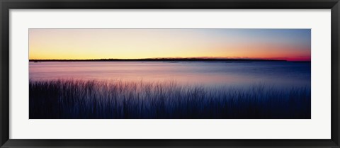 Framed Sunrise Lake Michigan WI USA Print