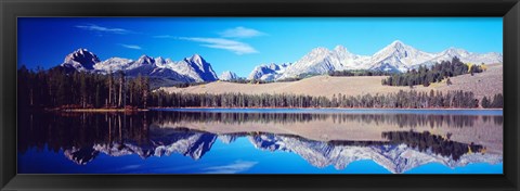 Framed Little Redfish Lake Mountains ID USA Print