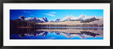 Framed Little Redfish Lake Mountains ID USA Print